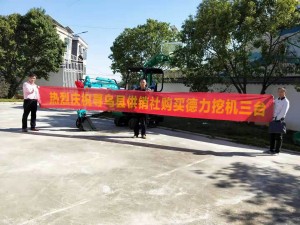 熱烈慶祝德力重工成功簽約烏市供銷社|小型挖土機